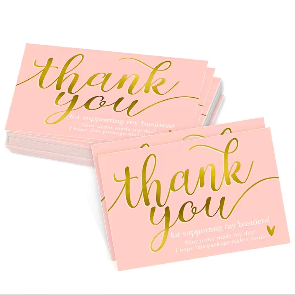 50pcs Thank You Card